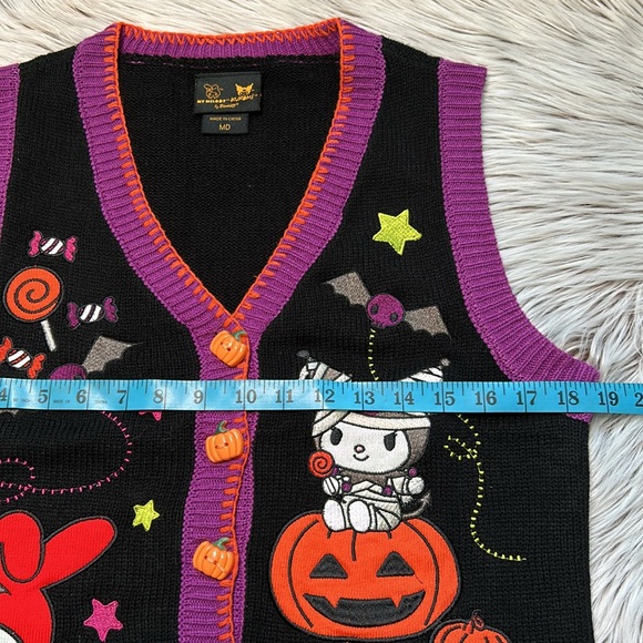Sanrio My Melody & Kuromi Halloween Sweater Vest Halloween Sanrio Hot Topic M - Picture 11 of 12